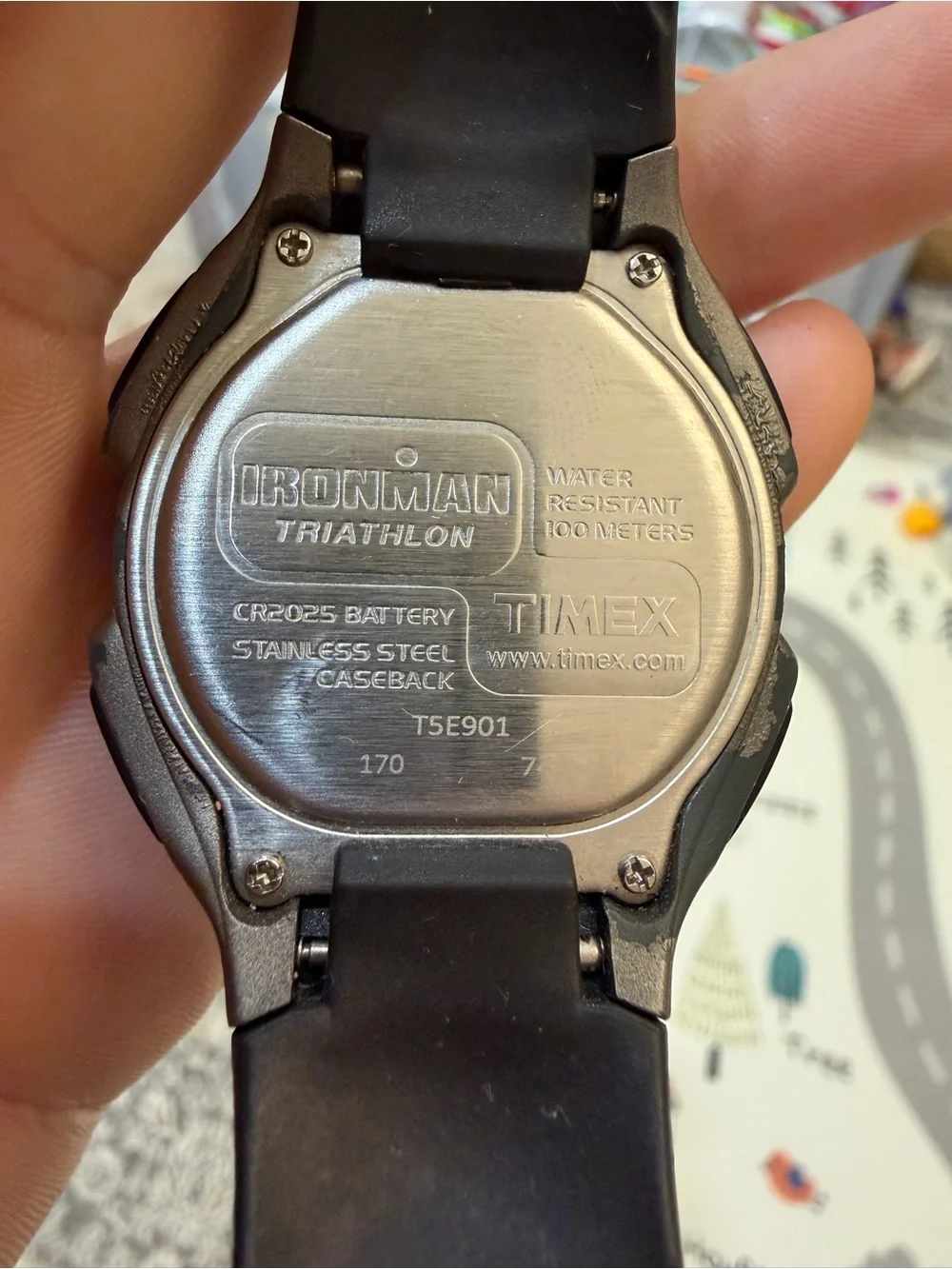 Timex Ironman Classic 30-Lap Digital Sport Watch Black Gray T5E901 Indiglo Runs